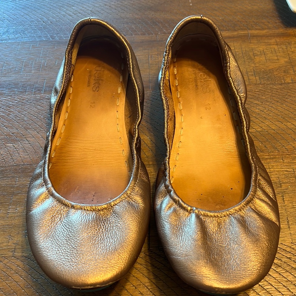 Tieks size 12 metallic shoes